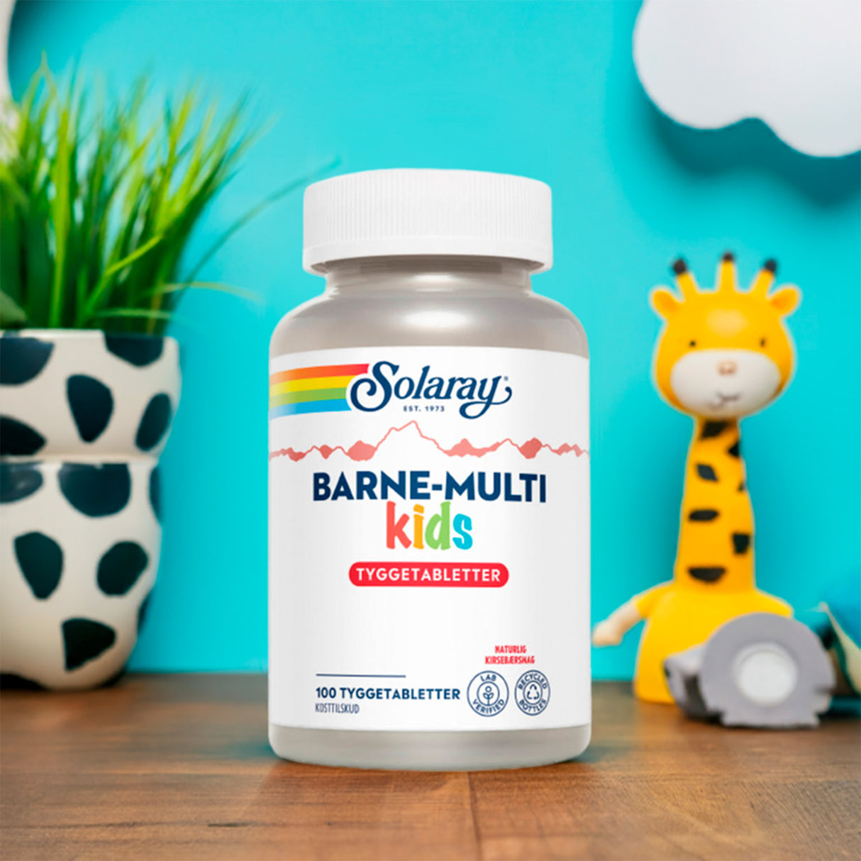 Solaray Barne-multi Tyggevit. Børn | 100 Tabl. fra Solaray på Mecindo.dk