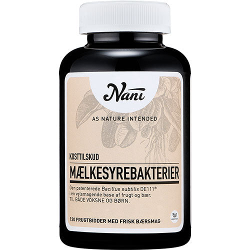 Nani Mælkesyrebakterier | 120 gummies fra Nani på Mecindo.dk