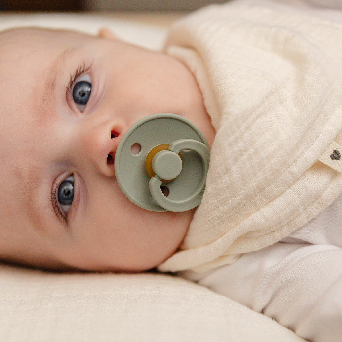 BIBS Colour Latex Size 2 Ivory/Sage 2 PACK fra BIBS på Mecindo.dk