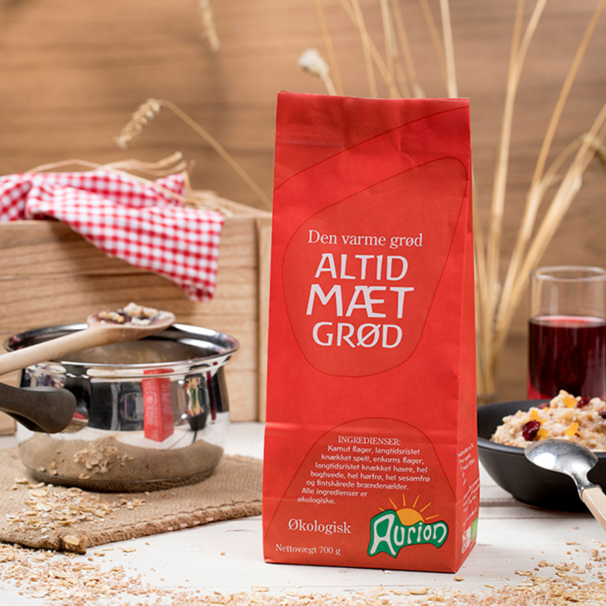 Aurion Altid Mæt Grød Økologisk | 700 gr fra Aurion på Mecindo.dk