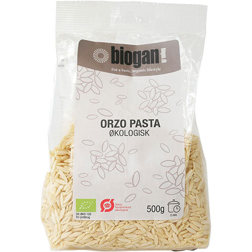 Biogan Orzo Pasta Økologisk | 500 gr fra Biogan på Mecindo.dk