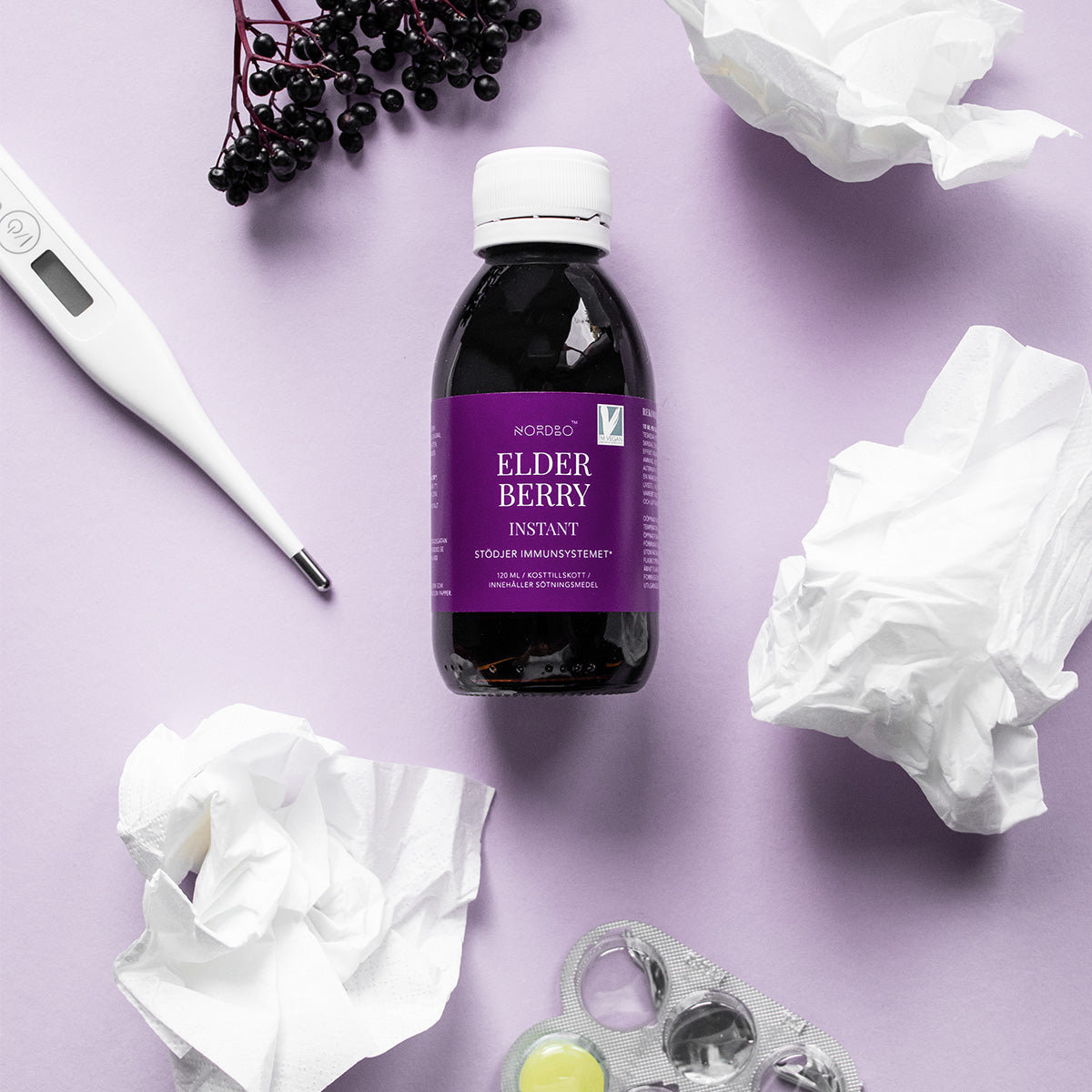NORDBO Elderberry Instant | 120 ml fra NORDBO på Mecindo.dk