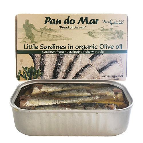 Pan do Mar Pan Do Mar Små Sardiner I Olivenolie | 120 gr fra Pan do Mar på Mecindo.dk