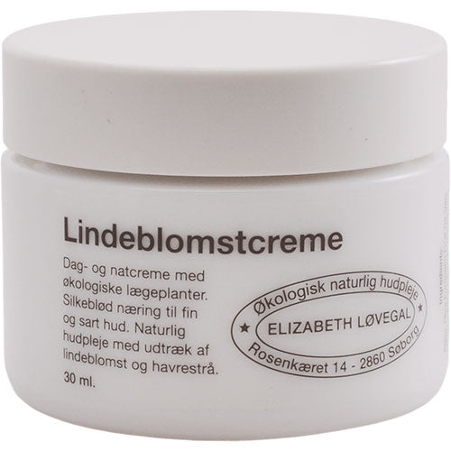 Elizabeth Løvegal Lindeblomst Creme | 30 ml fra Elizabeth Løvegal på Mecindo.dk