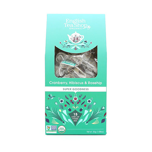 English Tea Shop Cranberry, Hibiscus & Rosehip tea Økologisk | 15 br fra English Tea Shop på Mecindo.dk