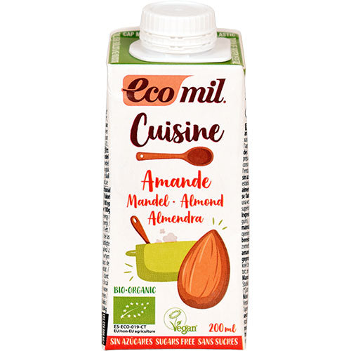 Ecomil Mandel Cuisine Økologisk | 200 ml fra Ecomil på Mecindo.dk