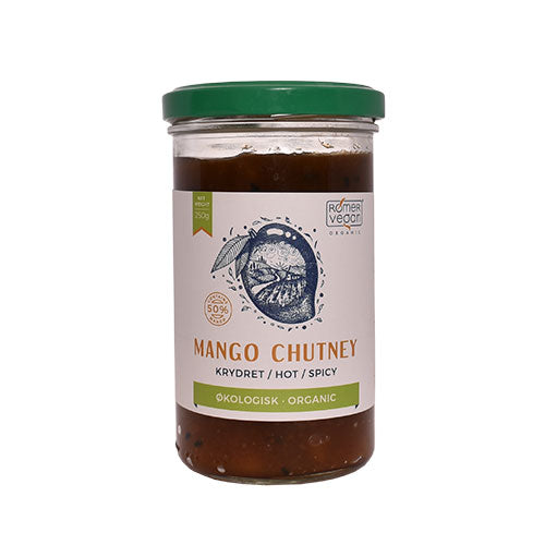 Rømer Mango Chutney Stærk, Økologisk | 250 gr fra Rømer på Mecindo.dk