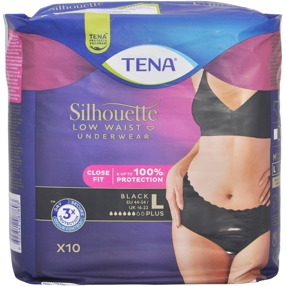 Tena Silhouette Plus Inkontinenstrusser | Str.Large