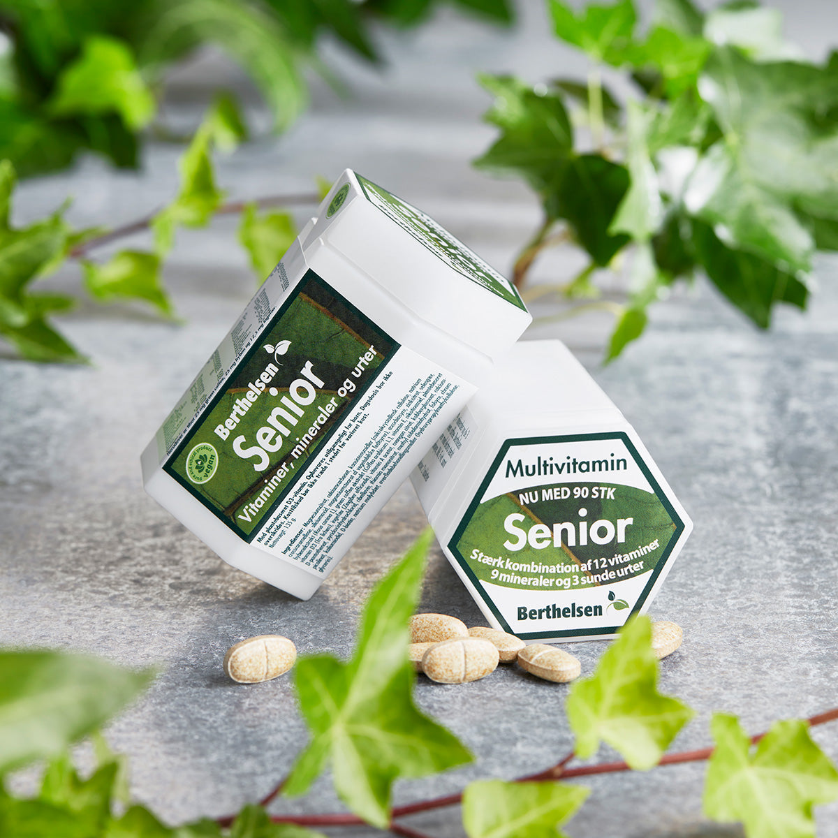 Berthelsen Senior Multivitamin | 90 Tabl. fra Berthelsen på Mecindo.dk