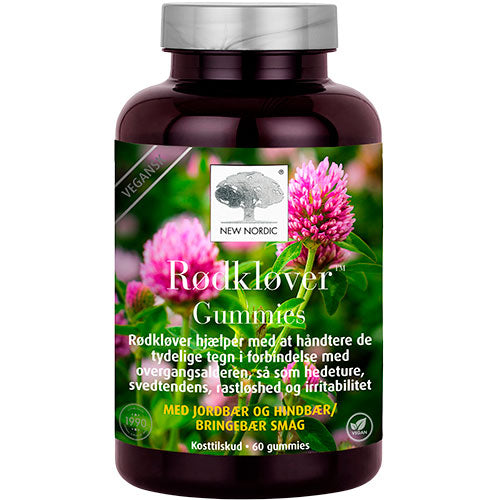 New Nordic Rødkløver Gummies | 60 Tabletter fra New Nordic på Mecindo.dk