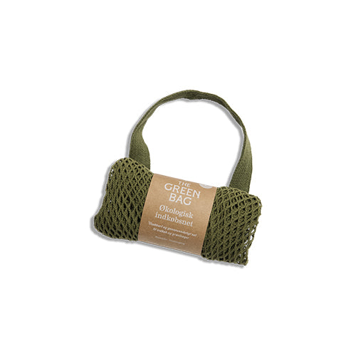 The Green Bag Indkøbsnet Af Økologisk Bomuld Army fra The Green Bag på Mecindo.dk
