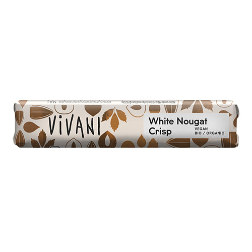 Vivani Hvid Nougat Bar Økologisk | 35 gr fra Vivani på Mecindo.dk