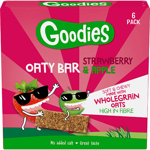 Goodies Oaty Bar Strawberry & Apple | 138 gr fra Goodies på Mecindo.dk