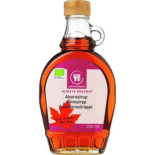 Urtekram Ahornsirup Økologisk | 250 ml fra Urtekram på Mecindo.dk