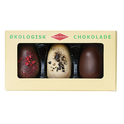 Påskeæg 3 stk Ø fra Økoladen på Mecindo.dk