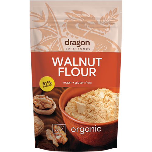 Dragon Superfoods Valnøddemel Økologisk | 200 gr fra Dragon Superfoods på Mecindo.dk