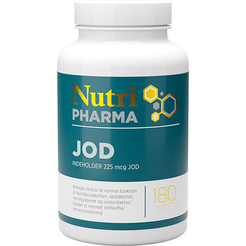 NutriPharma Jod | 180 Tabl. fra NutriPharma på Mecindo.dk