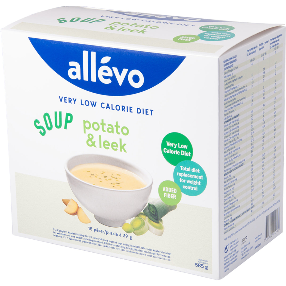 Allevo Suppe Kartoffel/løg Vlcd fra Allevo på Mecindo.dk