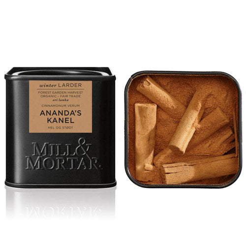 Mill & Mortar Ananda´s Kanel Stødt & Hel Økologisk | 45 gr fra Mill & Mortar på Mecindo.dk