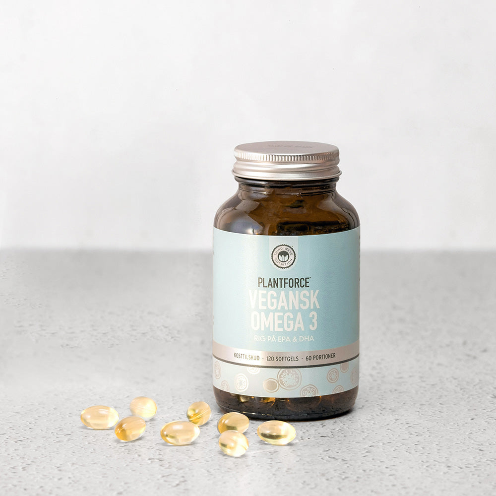 Plantforce Omega 3 (Vegansk Epa & Dha) | 120 kapsler fra Plantforce på Mecindo.dk