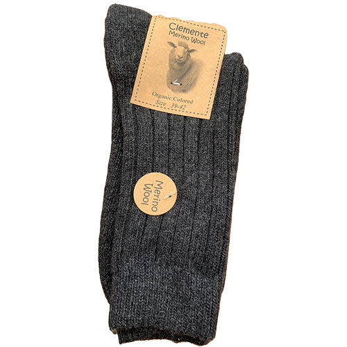 Merinostrømper | Koksgrå | Str. 43/46 fra Clemente på Mecindo.dk