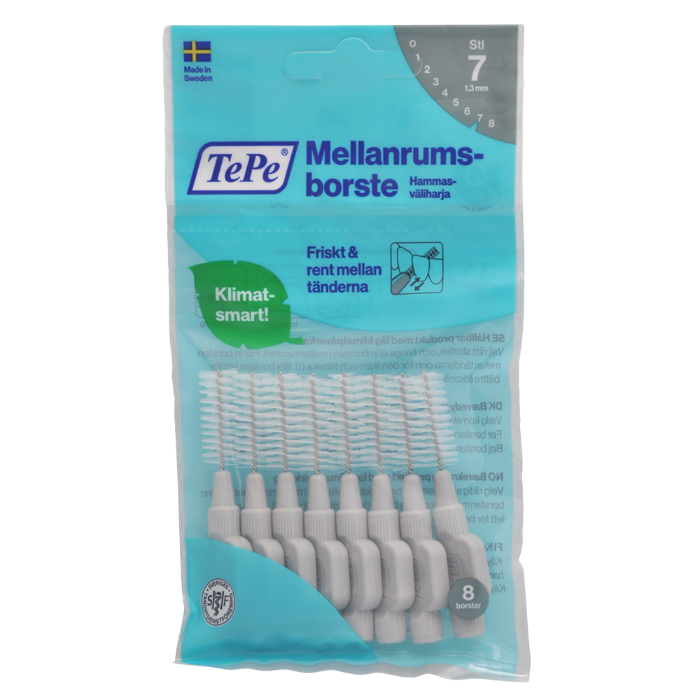 TePe Mellemrumsbørster 1.3 Mm Grå fra TePe på Mecindo.dk