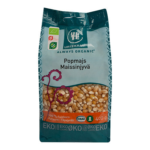 Urtekram Popcornsmajs Økologisk | 400 gr fra Urtekram på Mecindo.dk