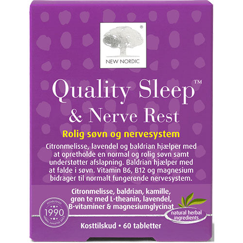 New Nordic Quality Sleep & Nerve Rest | 60 Tabl. fra New Nordic på Mecindo.dk