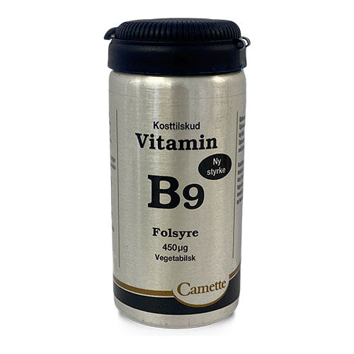 Camette B9 Vitamin Folsyre 450mcg | 90 Tabl. fra Camette på Mecindo.dk