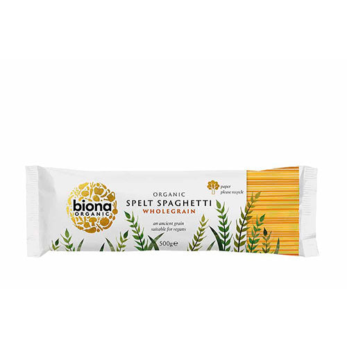 Biona Organic Spelt Spaghetti Fuldkorn Økologisk | 500 gr fra Biona Organic på Mecindo.dk