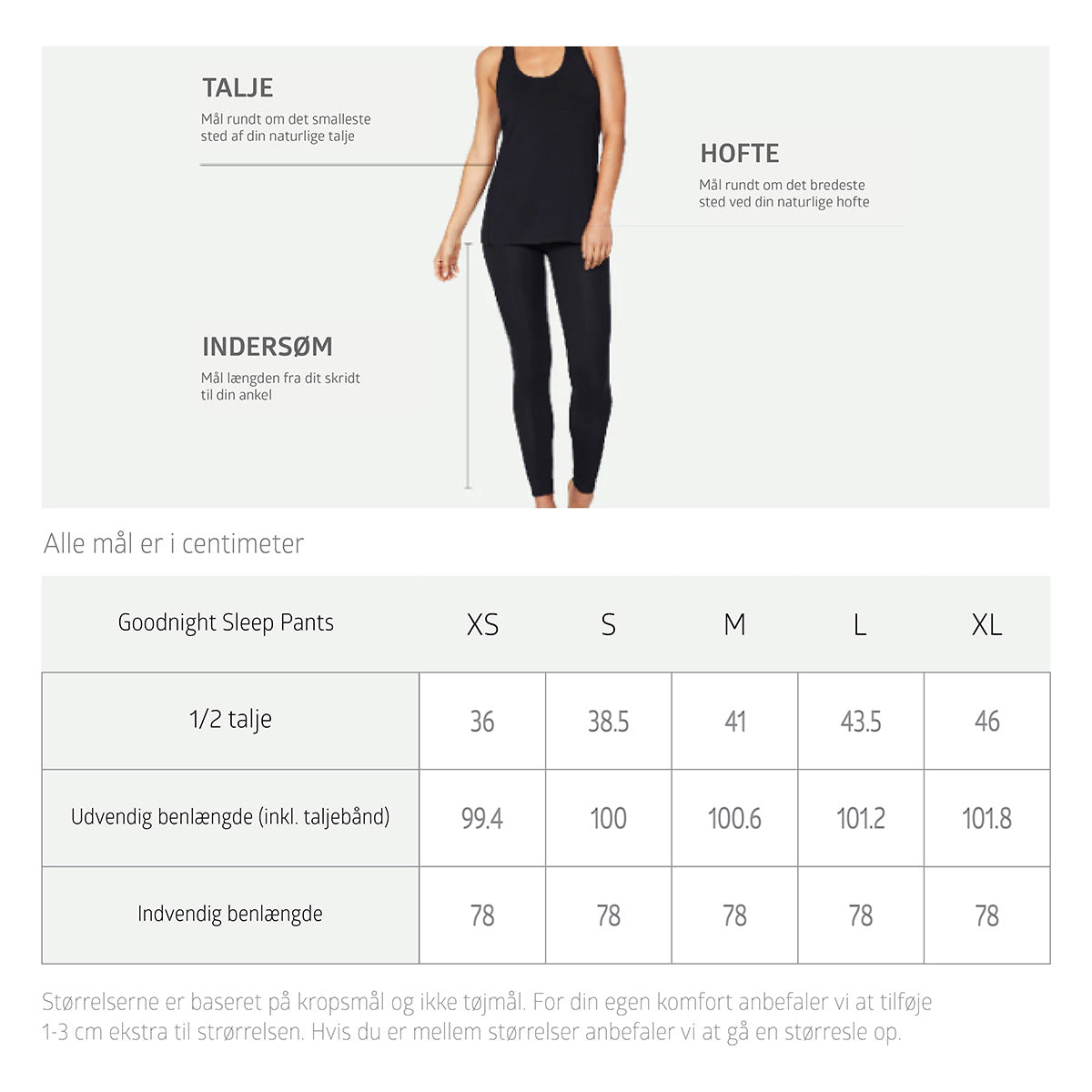 Boody Goodnight Sleep Pants Dusty Pink | Str. M fra Boody på Mecindo.dk