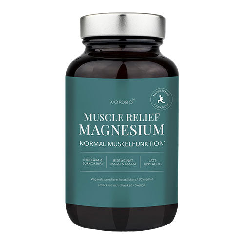NORDBO Muscle Relief Magnesium | 90 kapsler fra NORDBO på Mecindo.dk