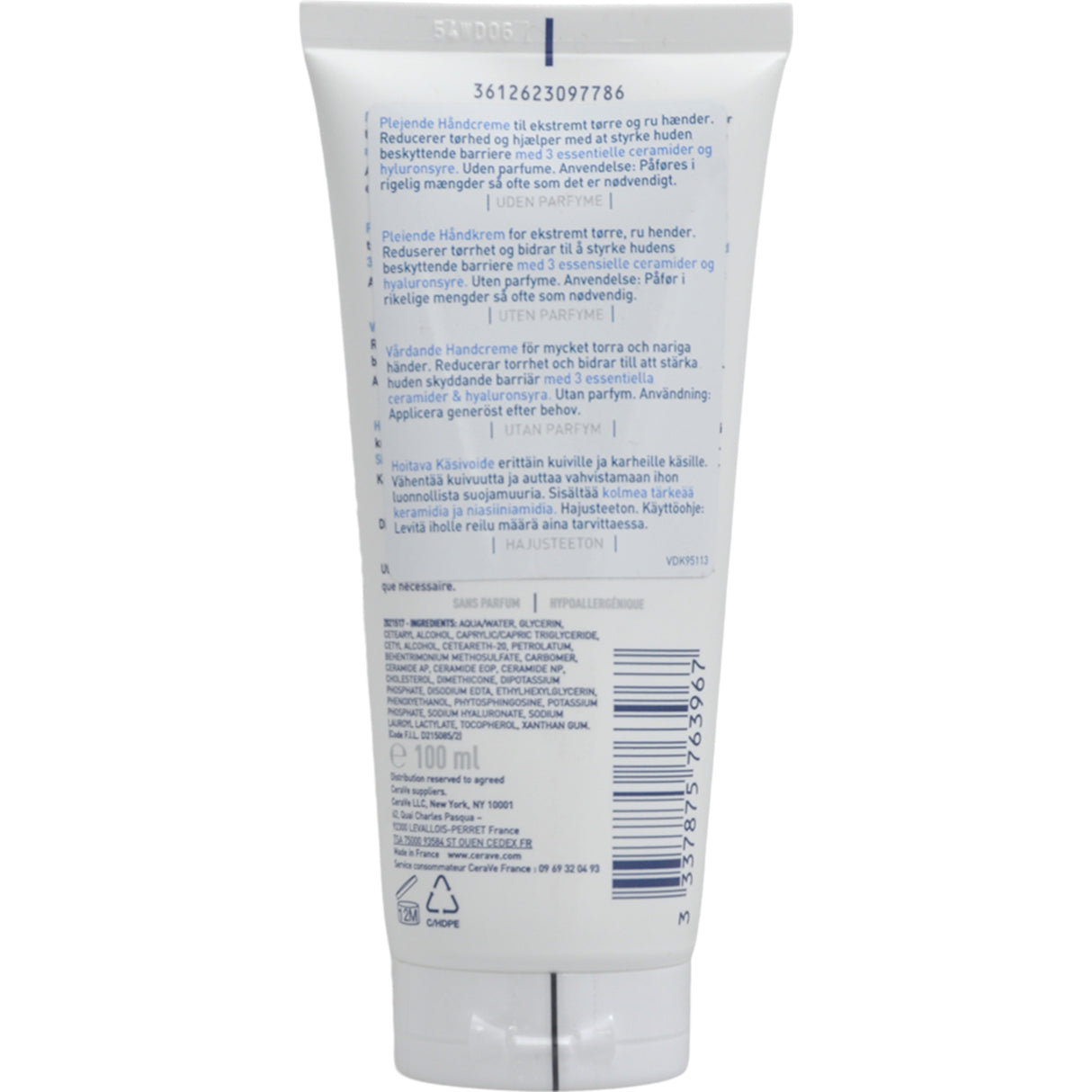 CeraVe Reparative Hand Cream | 100 ml fra CeraVe på Mecindo.dk