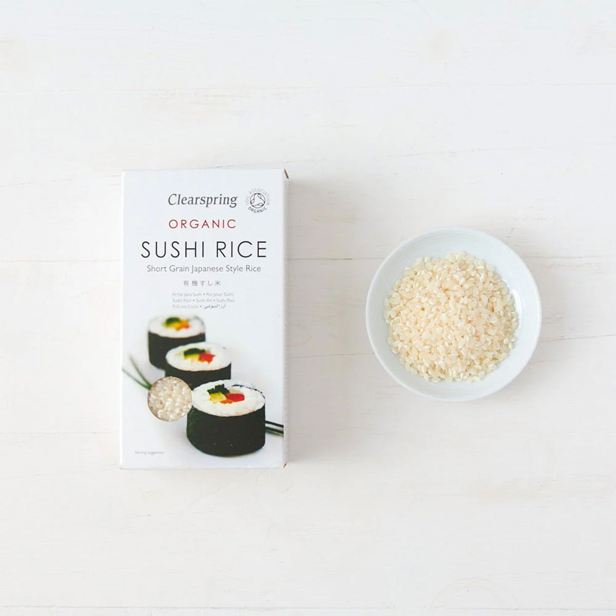 Clearspring Sushi Rice Økologisk | 500 gr fra Clearspring på Mecindo.dk