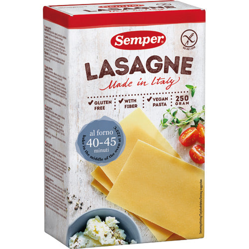 Semper Lasagne Glutenfri | 250 gr fra Semper på Mecindo.dk