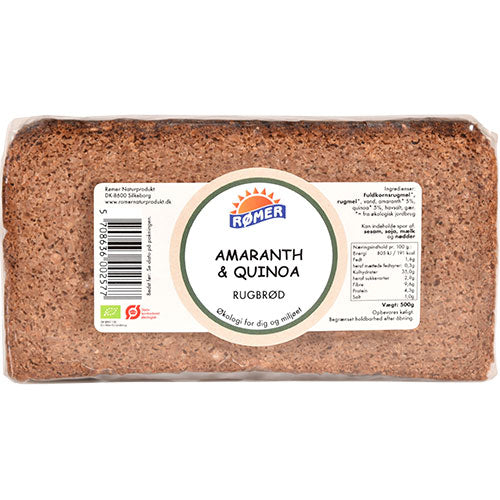 Rømer Amaranth Og Quinoa Brød I Skiver Økologisk | 500 gr fra Rømer på Mecindo.dk