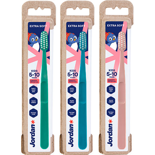 Jordan Clean Smile Care Tandbørste Ass. Farver | Kids fra Jordan på Mecindo.dk