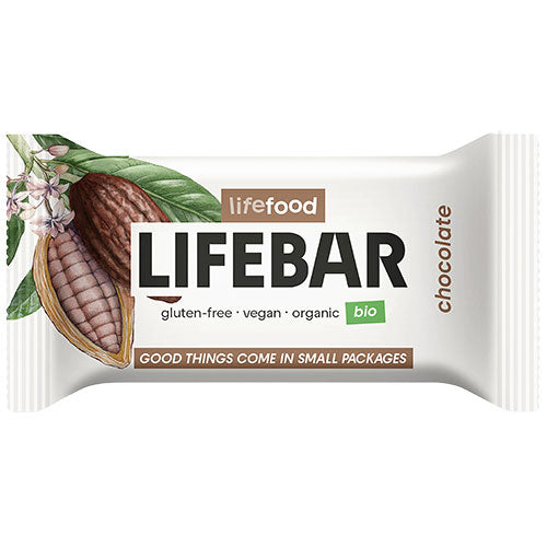 Lifebar Mini Raw Chocolate Raw Økologisk | 25 gr fra Lifefood på Mecindo.dk