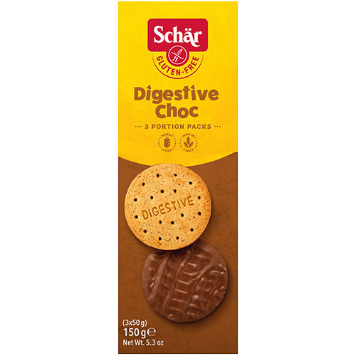 Schär Digestive Kiks Med Chokolade | 150 gr fra Schär på Mecindo.dk