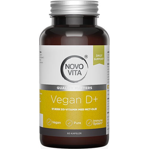Novo Vita Vegan D-vitamin | 60 kapsler fra Novo Vita på Mecindo.dk