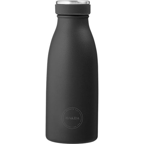 AYA&IDA Drinking Bottle 350ml | Matte Black fra AYA&IDA på Mecindo.dk