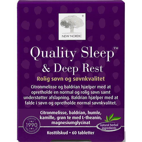 New Nordic Quality Sleep Deep Rest | 60 Tabl. fra New Nordic på Mecindo.dk
