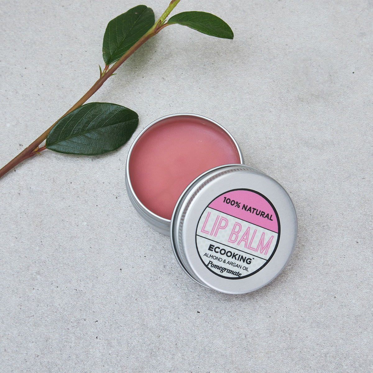 Ecooking Lip Balm Granatæble | 15 ml fra Ecooking på Mecindo.dk