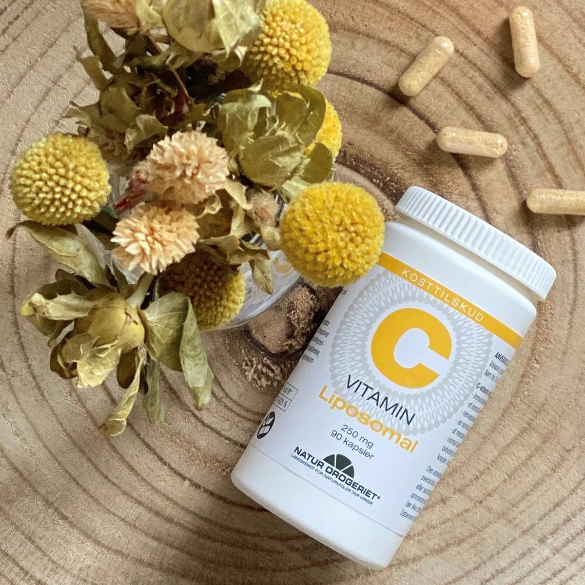 Natur-Drogeriet Liposomal C-vitamin | 90 kapsler fra Natur-Drogeriet på Mecindo.dk