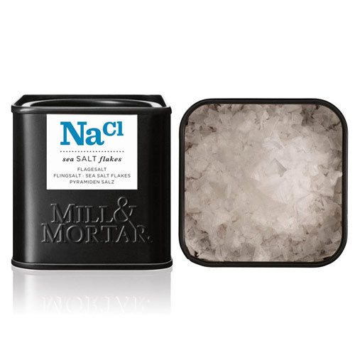 Mill & Mortar Pyramidesalt Saltflager | 70 gr fra Mill & Mortar på Mecindo.dk