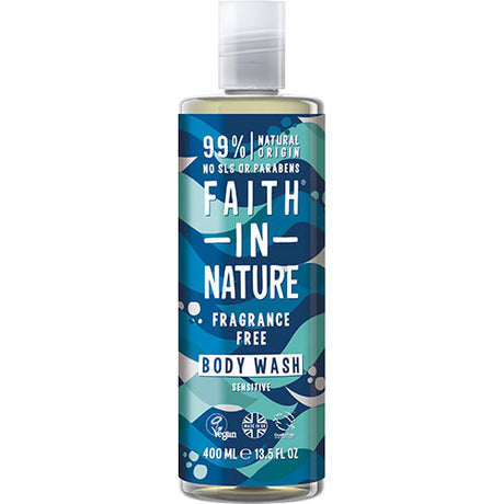 Faith in Nature Showergel (400 ml) | Fragrance Free Faith In Nature fra Faith in Nature på Mecindo.dk