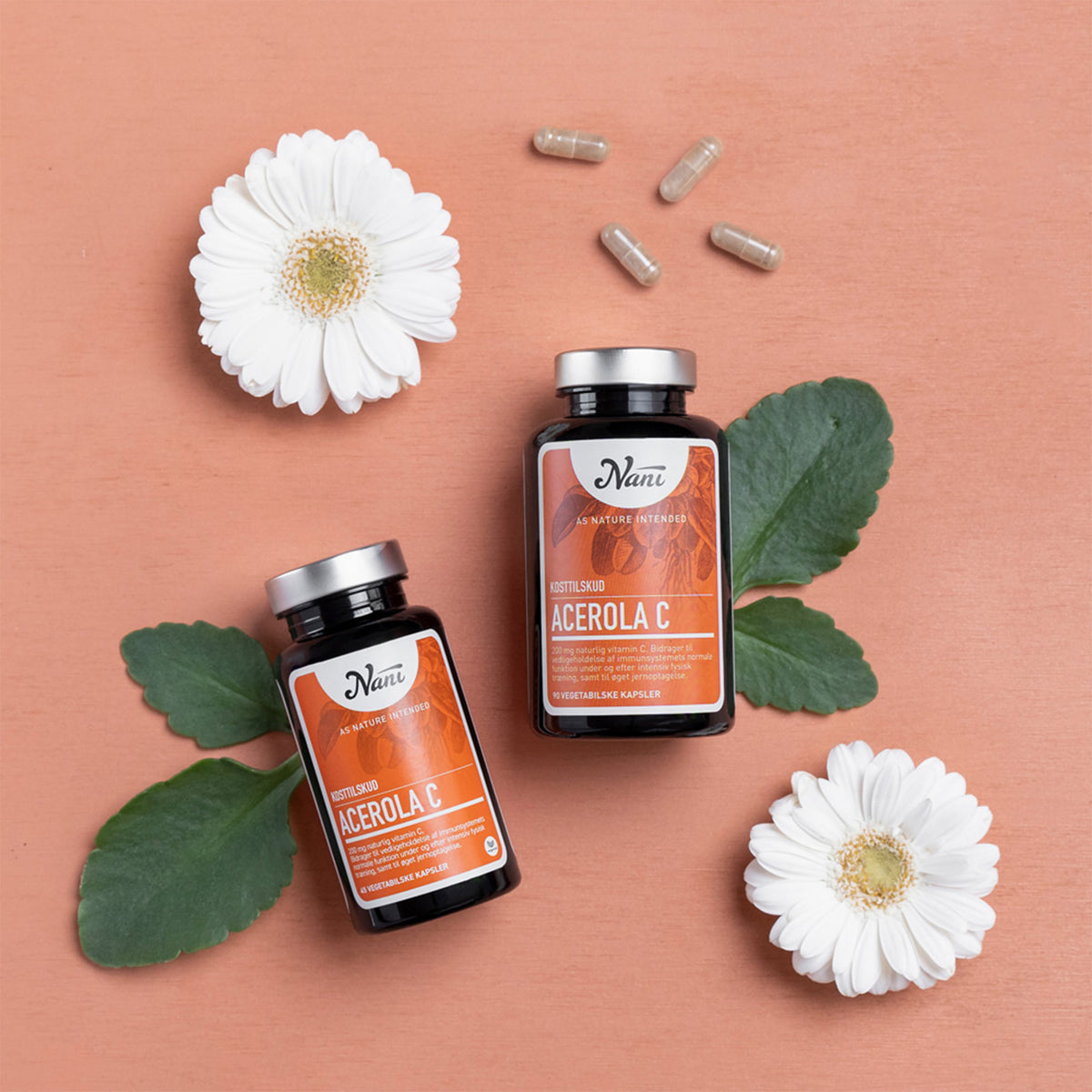 Nani Acerola C-vitamin | 90 kapsler fra Nani på Mecindo.dk