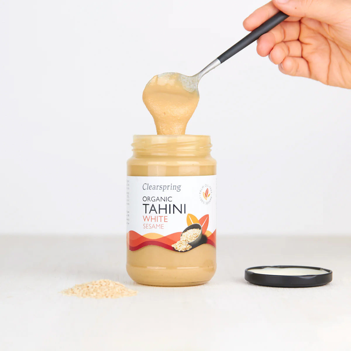 Clearspring Tahin Hvid Sesam Økologisk | 280 gr fra Clearspring på Mecindo.dk