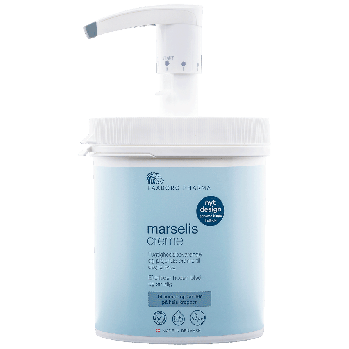 Faaborg Pharma Marselis Orig. Creme Krukke m/Pumpe | 1000 ml