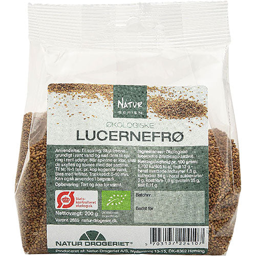 Natur-Drogeriet Lucernefrø Økologisk | 200 gr fra Natur-Drogeriet på Mecindo.dk